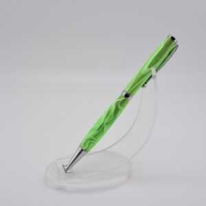 Stylo en acrylique vert veiné