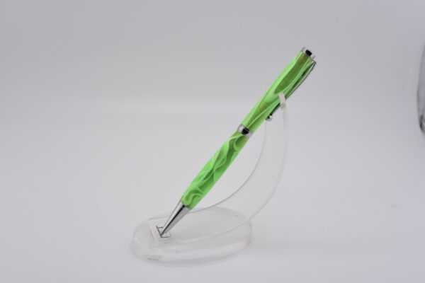 Stylo en acrylique vert veiné