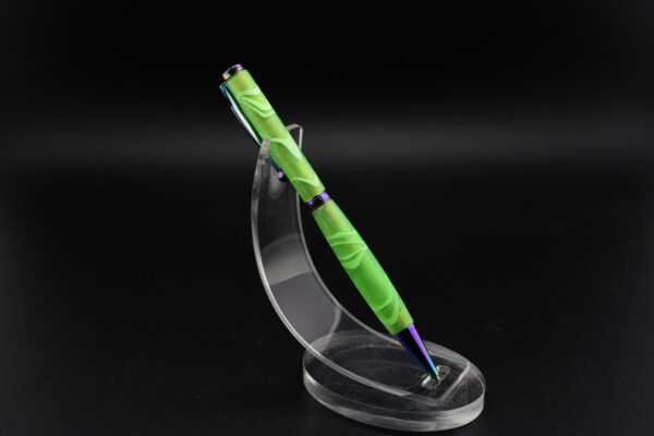 stylo Acrylique verte veinée