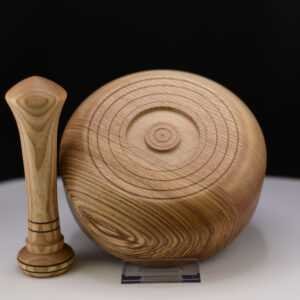 Mortier en frêne olivier – Bois recyclé artisanal