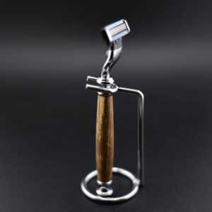 Rasoir Mach3 Manche en Noyer Noir