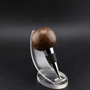 Bouchon bouteille vin en bois exotique artisanal